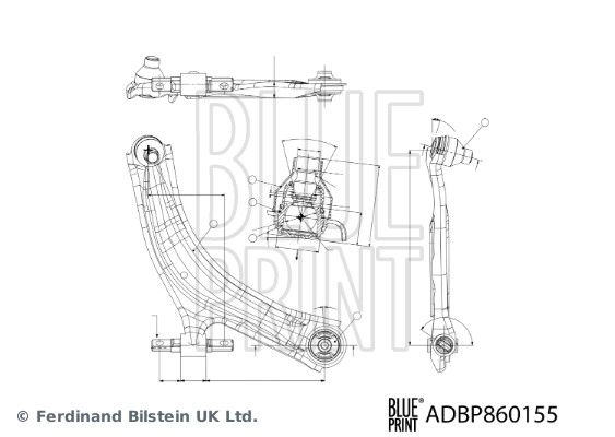 Рычаг подвески BLUE PRINT 1440184929 ADBP860155 W JV0Q