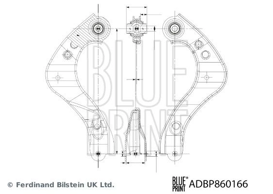 Рычаг подвески BLUE PRINT 1440184937 ADBP860166 WAS5I U9 изображение 0