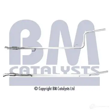 Выхлопная труба глушителя BM CATALYSTS 4ZJ K2 1438753708 bm50771