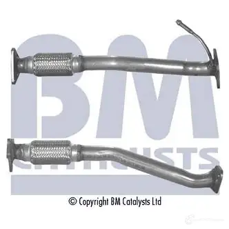 Выхлопная труба глушителя BM CATALYSTS 5052746024494 2864741 FIU ZY bm70368