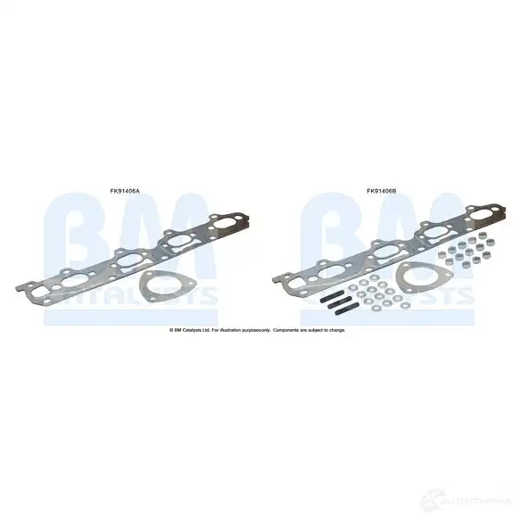 Крепление катализатора, набор BM CATALYSTS 2868389 6N1I W fk91406