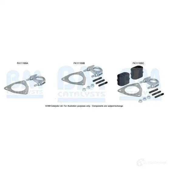 Монтажный комплект сажевого фильтра BM CATALYSTS WN S8B fk11169 2866722 изображение 0