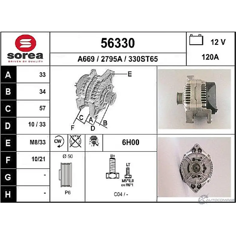 Генератор EAI 279 5A 2801964 330ST65 56330