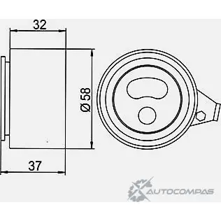 Натяжной ролик ГРМ GMB 1420562562 11EI U GT60160 изображение 3