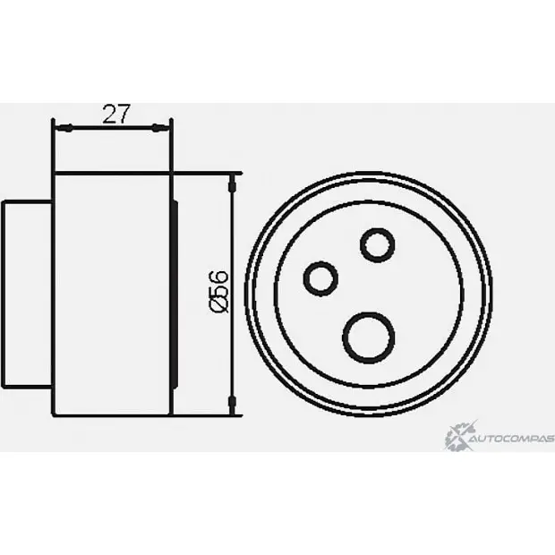 Натяжной ролик ГРМ GMB DWX HLES GT70440 1422940181 изображение 4