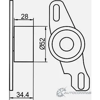 Натяжной ролик ГРМ GMB 1420562621 8 ENRT GT80120 изображение 3