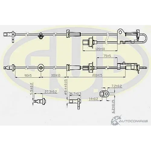 Датчик abs G.U.D. 73UWF T5 1422947209 GABS02524 AHUPH изображение 0