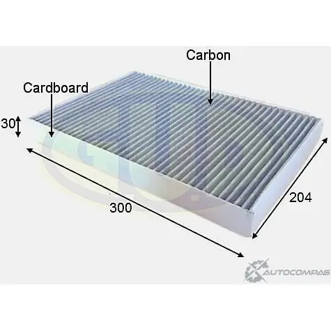 Салонный фильтр G.U.D. GCF3037C 1422946268 EJMD E B1TDI9 изображение 0