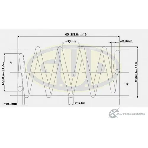 Пружина G.U.D. GCS004223 2DK KN OQ7X1TC 4272923