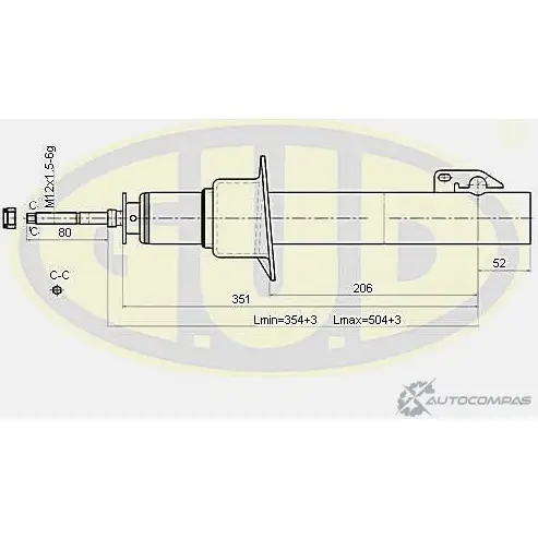 Амортизатор подвески G.U.D. GSA341603 1422947132 JYF2 NYD H5UNAF8 изображение 0