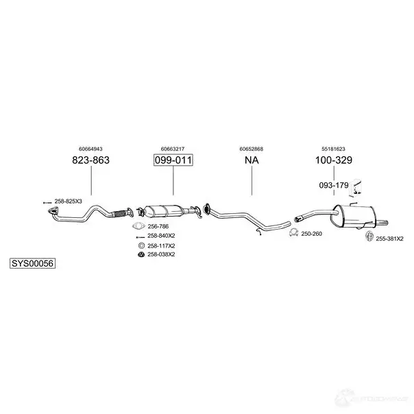 Катализатор BOSAL CUDX Q 3351640992154 099215 528045 изображение 0