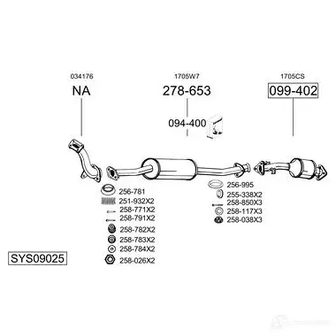 Выхлопная труба глушителя BOSAL 803015 3351648030155 3LOV 7 535813 изображение 0