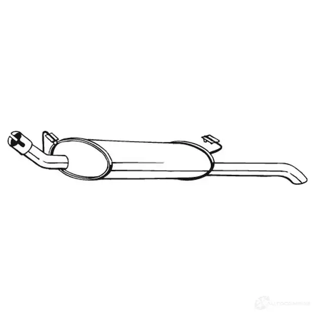 Передний глушитель BOSAL J4A IXC 529425 185139 3351641851399