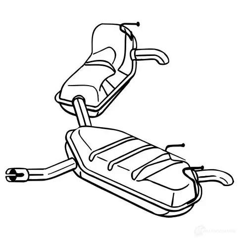 Глушитель BOSAL 1200110965 281-977 KYV4 7Q 3351642819770