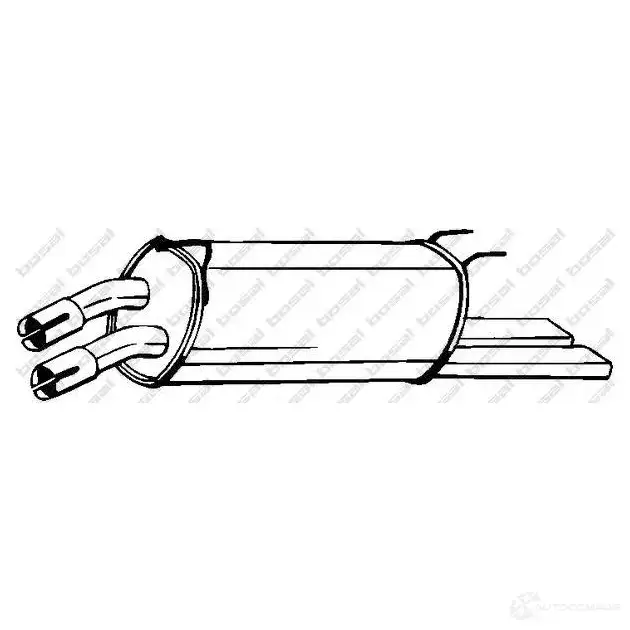 Задний глушитель BOSAL 185285 529468 3351641852853 S5 SHG6