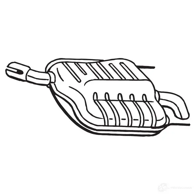 Глушитель BOSAL EN2C 0 1437310339 185-379