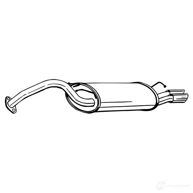 Задний глушитель BOSAL 165139 3351641651395 R0DZ 5ZH 529213
