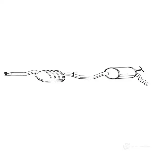Глушитель BOSAL O4 WBVZ 288-291 534457 3351642882910