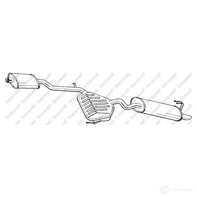 Задний глушитель BOSAL 3351642912358 291235 1423230928 PT ABEH изображение 0