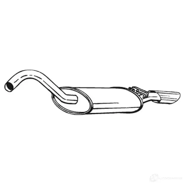 Задний глушитель BOSAL 3351641051393 4YE 1C0 105139 528628