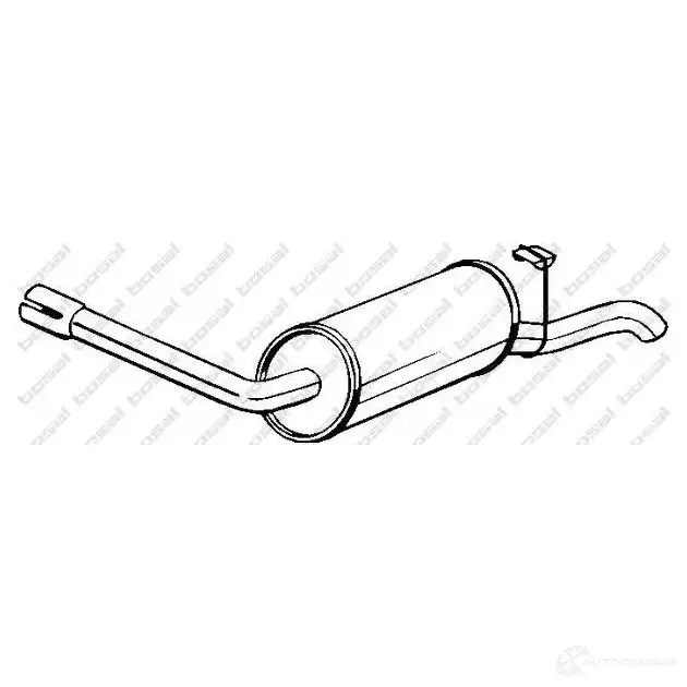 Задний глушитель BOSAL 3351641548435 154843 V E061 529133