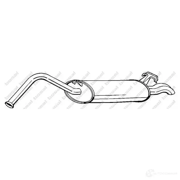 Задний глушитель BOSAL 1423230734 L XAESZ 3351642785136 278513