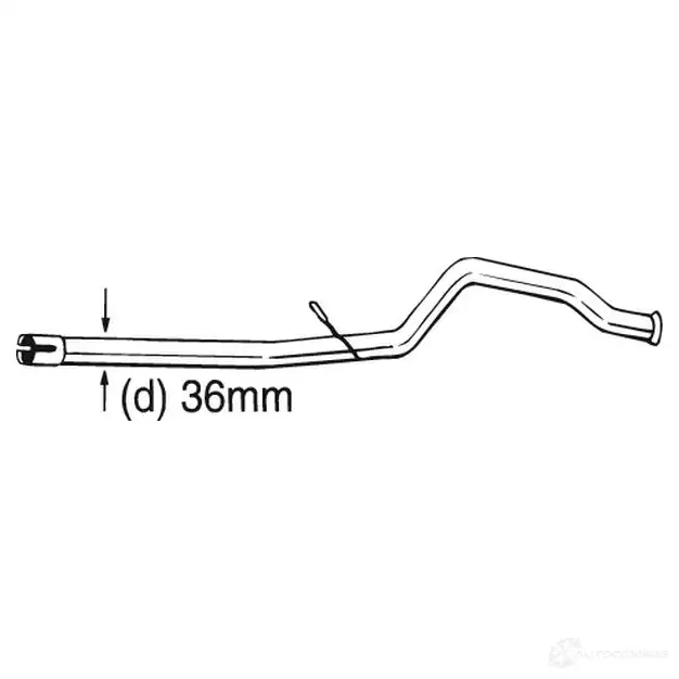Труба глушителя BOSAL 889-189 KV7 7375 3351648891893 536321