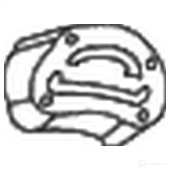 Резинка глушителя BOSAL V9Q OXJ3 530878 255-518 3351642555180