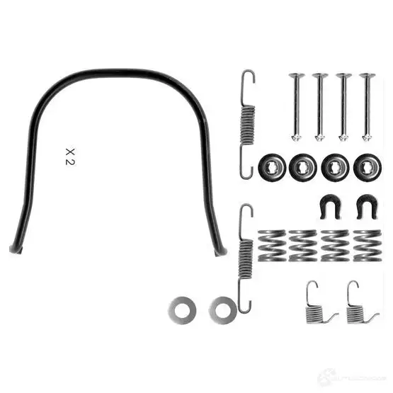 Ремкомплект тормозных накладок BOSCH 91I8E9M 352402 A S151 1987475185