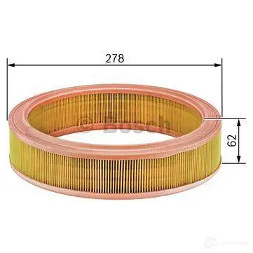 Воздушный фильтр BOSCH AF-VW-8 1457433540 S 3540 349232 изображение 4