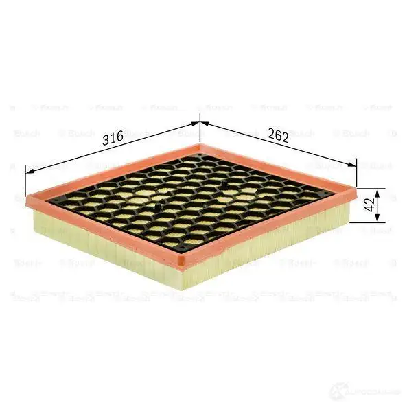 Воздушный фильтр BOSCH f026400014 PJQ0ZR 369878 S 0014 изображение 3
