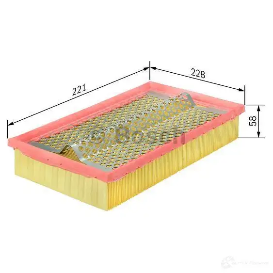 Воздушный фильтр BOSCH 1457433002 0ZXM6M 349029 S 3002 изображение 3