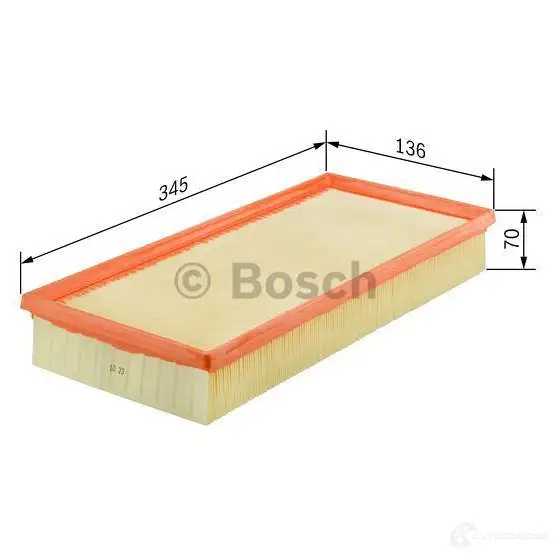 Воздушный фильтр BOSCH 350745 AF-VW-12 S 9404 1987429404 изображение 4