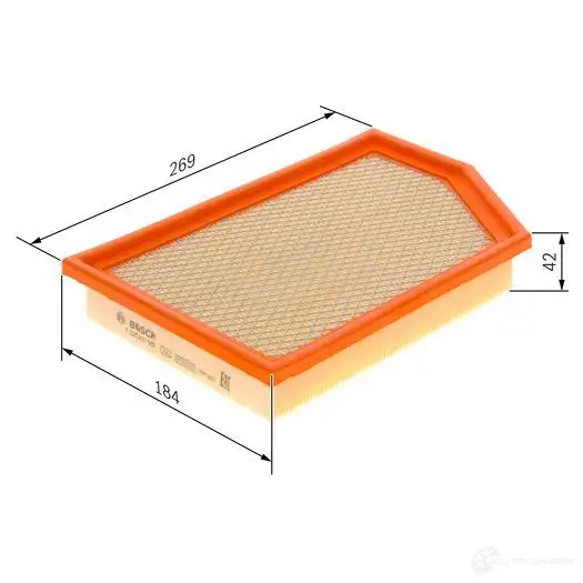 Воздушный фильтр BOSCH IGEV07 S 0586 f026400586 1193529614 - Изображение 1