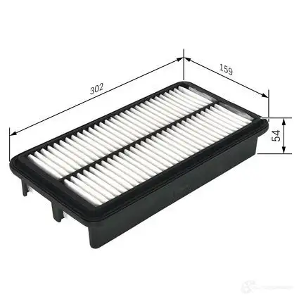 Воздушный фильтр BOSCH S052 1 370293 f026400521 3R0VS изображение 2