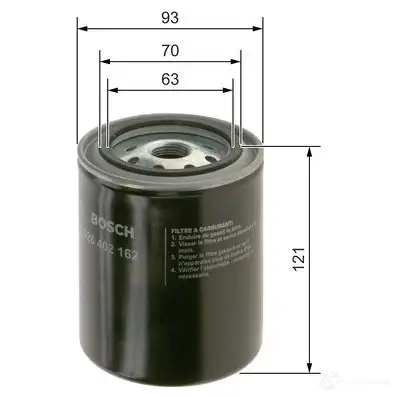 Воздушный фильтр BOSCH 1436739218 1457433678 AFF N0D изображение 0