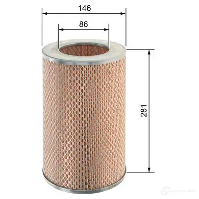 Воздушный фильтр BOSCH S 0092 f026400092 5XNAD 369954 изображение 5