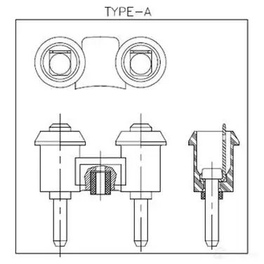 Пневматический звуковой сигнал BOSCH SBK3P FC4 TYPE A 275 DEG, 6V LOW; STEEL 1423141715 0986320101 изображение 3