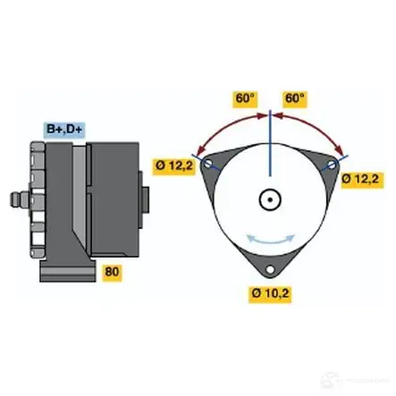 Генератор BOSCH FS5AS 0986034940 332194 34 94