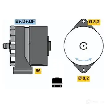 Генератор BOSCH 331952 304 5 CXLWO 0986030450
