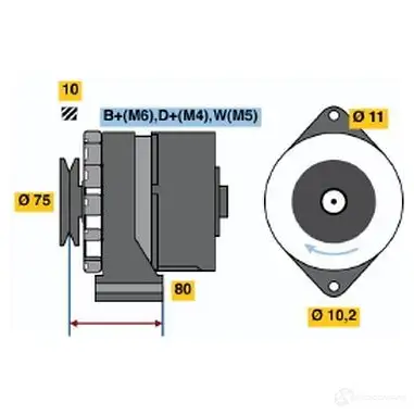 Генератор BOSCH 332006 3 137 4J5CU 0986031370
