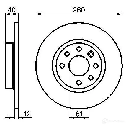 Тормозной диск BOSCH 0986478386 E1 90 R -02C0371/0136 BD322 338884