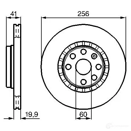 Тормозной диск BOSCH BD 458 0986478535 339000 P1YXI53 изображение 0