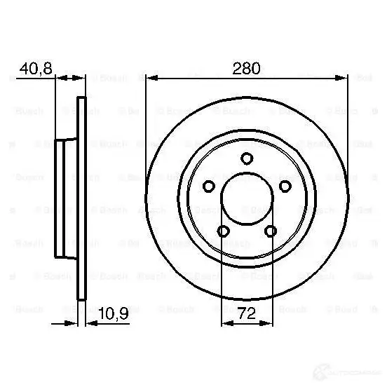 Тормозной диск BOSCH 1193479424 QXIV4 BD2 218 0986479c79 изображение 5