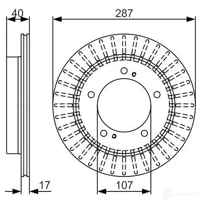 Тормозной диск BOSCH LVM27 BD171 9 340176 0986479a32