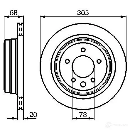Тормозной диск BOSCH 339097 0986478660 B D576 PBR2047 изображение 0