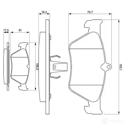 Тормозной диск BOSCH 338893 0986478406 P26KTD BD33 7