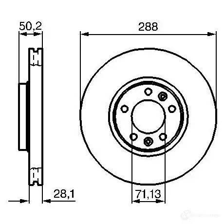 Тормозной диск BOSCH 339313 CD1145 B D914 0986479026