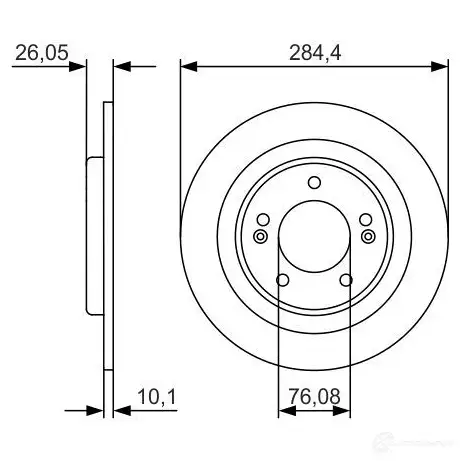 Тормозной диск BOSCH BD1 702 PPVLX63 0986479a15 340164