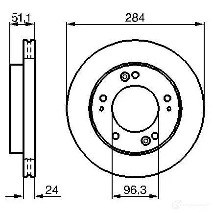 тормозной диск BOSCH GQKYL 0986479020 339309 BD9 11 изображение 0